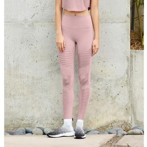 Dusty Plum High Waisted ALO Moto Legging